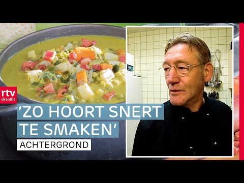 Chef kok Roelof maakt erwtensoep volgens het oude recept van zijn moeder | Nostalgie | RTV Drenthe