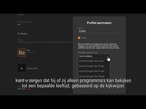 NPO Start: Stap-voor-stap kijkprofielen maken