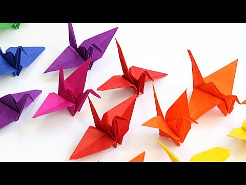 DIY Origami - Kraanvogel Vouwen Voor Kinderen - Makkelijk