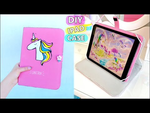 DIY UNICORN TABLET CASE - IPAD CASE IDEA FROM WASTE CARDBOARD