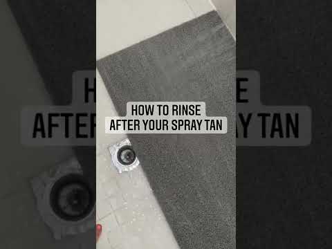 How To Rinse After Your Spray Tan | SprayTanClass.com