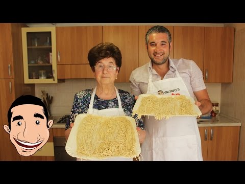 Italian Grandma Makes FRESH SPAGHETTI PASTA FROM SCRATCH