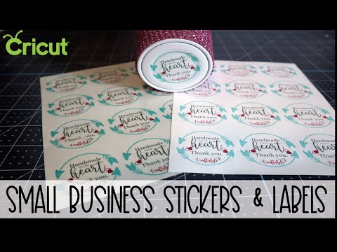 Quick & Easy Stickers Labels for your business & packaging | Step-by-Step Design in Cricut Beginners