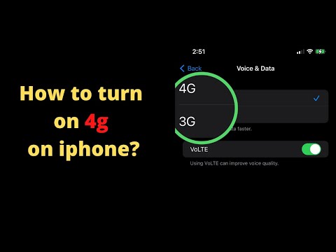 How do I use 4g on my Iphone 11? | how to turn on 4g on iphone ? | how to switch to 4g on iphone?