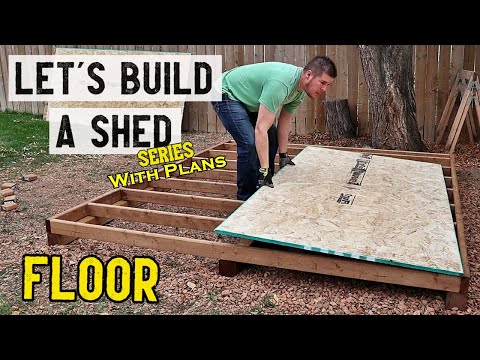 How to build a storage shed - Floor // Part 1 - Plans available