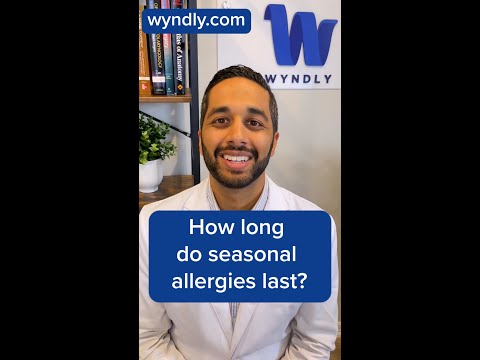 How long do seasonal allergies last? #shorts