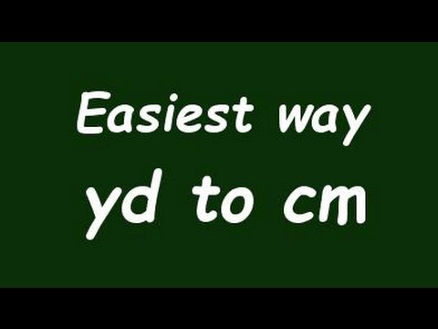 Convert Yard to CentiMeter (yd to cm) - Formula, Example, Convertion Factor