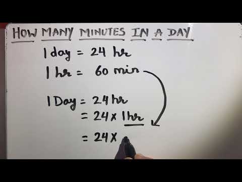 How To Find MInutes In A Day