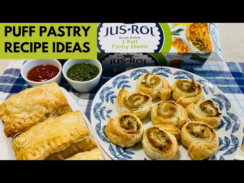 3 Puff Pastry Recipes | Quick & Easy Appetizers I How to use Puff Pastry Sheet