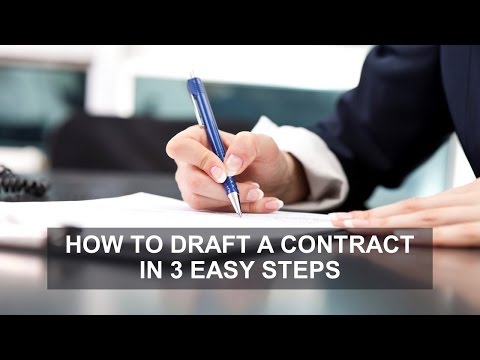 How to Draft a Contract in 3 Easy Steps
