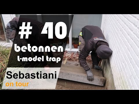 Trap maken van  L-model traptreden SEBASTIANI hoveniers ON TOUR #40