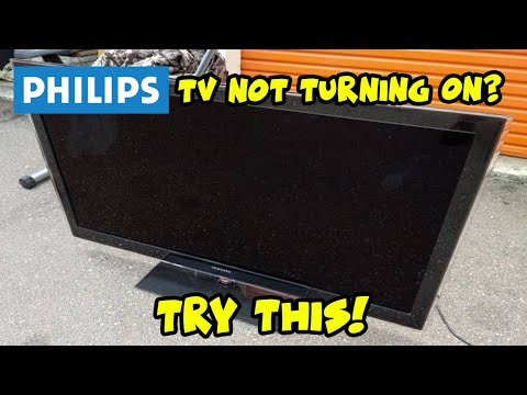 How to Fix Your Philips TV That Won't Turn On - Black Screen Problem