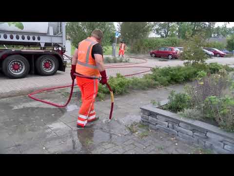 Onkruid bestrijden met heet water