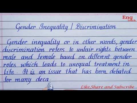 Essay on Gender Inequality | Gender discrimination essay in english | writing | essay | Eng Teach