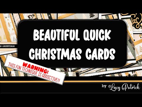 Christmas cardmaking made EASY - 12 CARDS!! CARD MAKING TUTORIAL AND DESIGN IDEAS FOR HANDMADE CARDS