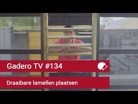 #134 Draaibare Lamellen plaatsen