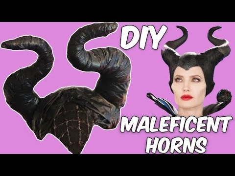 DIY MALEFICENT horns. HALLOWEEN HOMEMADE COSTUMS