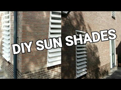 houten zonwering zelf maken - houten shutters zelf maken - DIY sun shades