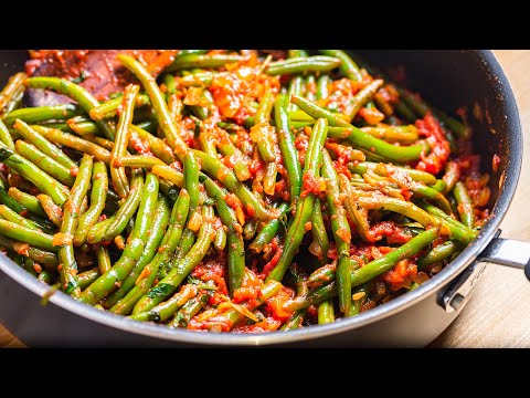 Old School Italian String Beans in Tomato Sauce