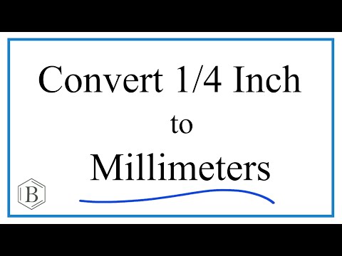 Convert 1/4 Inch to Millimeters