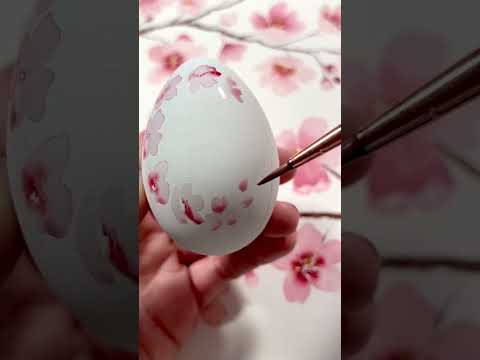 Learn How to Paint Cherry Blossoms on Easter Eggs