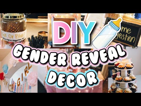 BABY GENDER REVEAL!! | DIY EASY GENDER REVEAL PARTY DECOR!