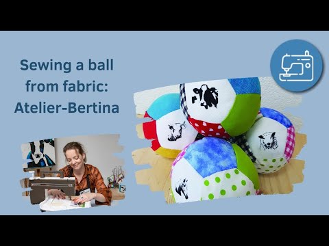 Live tutorial speel bal maken van stof Speelgoed voor baby's /kinderen. Stof van Atelier-Bertina #89