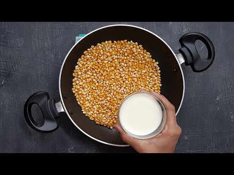 Caramel Popcorn recipe || Sweet popcorn